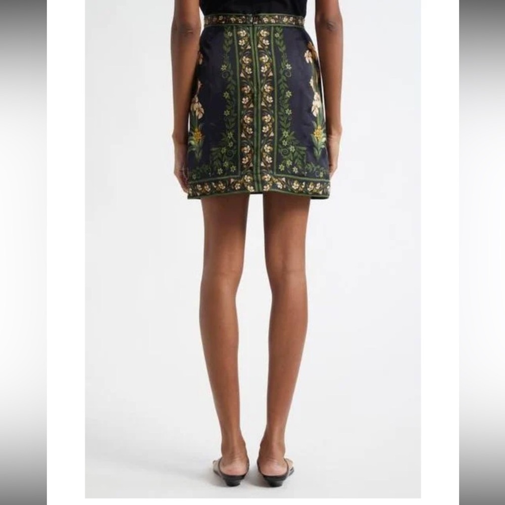 FARM Rio Floral Black Wrap Skirt - Picture 2 of 7